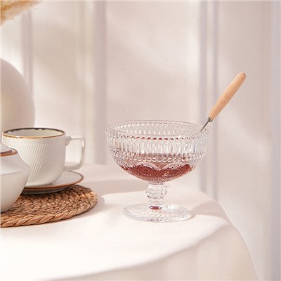 Креманка SL Home «Ларго», 300 мл, 12×10 см, стекло, прозрачная