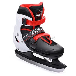 Коньки детские L черно-белые