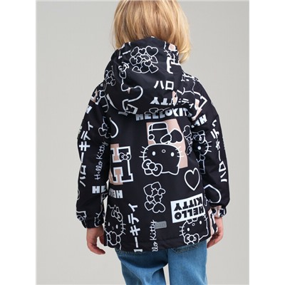 Куртка текстильная с полиуретановым покрытием для девочек (ветровка)