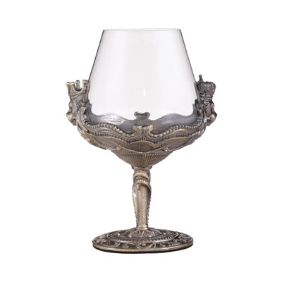 Бокал для коньяка "Лев", 550 мл, бронза, подарочная коробка