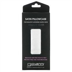Giovanni, Satin Pillowcase, Elegant Silver,  1 Pillowcase