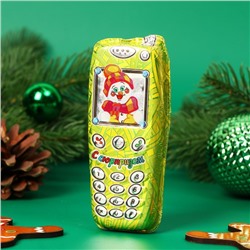 Шоколадная фигурка новогодняя «Мобильный телефон», МИКС, 60 г