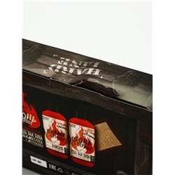 УЦЕНКА Набор «Тому, у кого огонь в сердце», гель для душа и шампунь, 2×300, мочалка с ручками 986754