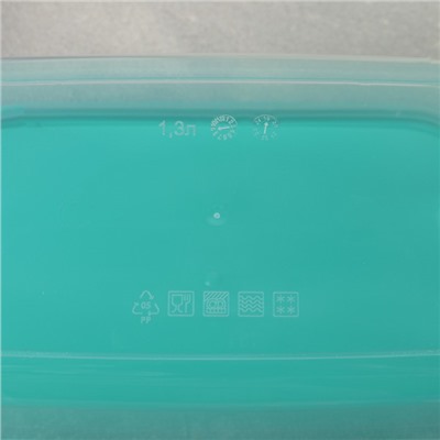 Набор пищевых контейнеров «Радуга», 5 шт.: 250 мл, 450 мл, 800 мл, 1.3 л, 2.1 л, прозрачный, крышки МИКС