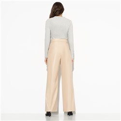 Брюки из экокожи, Модный захват (beige)