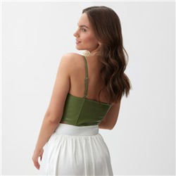 Корсет женский кожаный MIST, размер XS, хаки