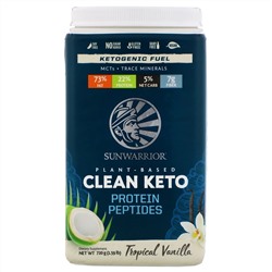 Sunwarrior, Plant-Based Clean Keto, Tropical Vanilla, 1.59 lb (720 g)