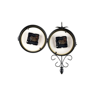 Часы настенные интерьерные «Весенние», двусторонние, на подвесе, плавный ход, 30×48 см, циферблат d=17 см, от батареек 2хАА