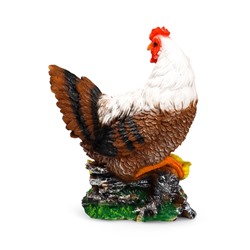 Садовая фигура из полистоуна «Курица с цыплятами», 42×17×30 см