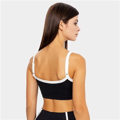 Топ женский Mark Formelle, чёрный, белый, размер 46 (M)