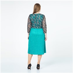 Платье, трикотаж, бирюзовый