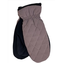 Зимние женские варежки с подкладом из искусственного меха, цвет бежевый