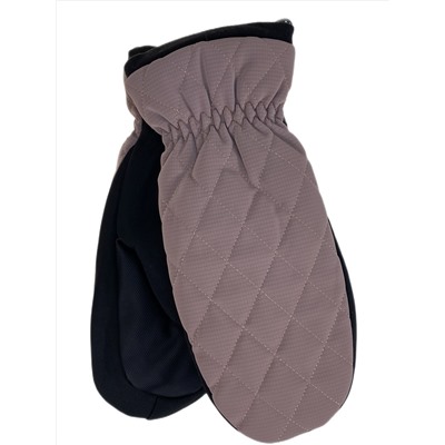 Зимние женские варежки с подкладом из искусственного меха, цвет бежевый