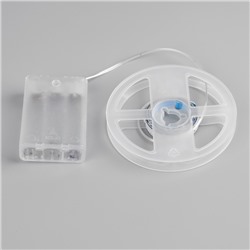 Светодиодная лента Luazon Lighting 1 м, IP20, SMD2835, 30 LED/м, 3хААА, 3000К