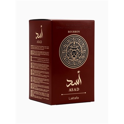 Парфюмерная вода мужская Lattafa ASAD BOURBON, 100 мл (по мотивам The Most Wanted Azzaro)