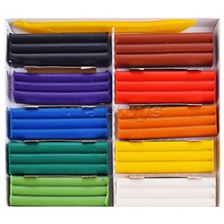 Пластилин восковой 10 цв.150 г со стеком 3+