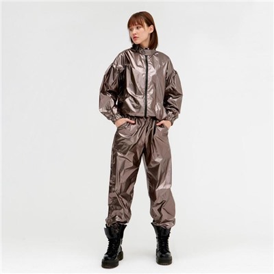 Брюки женские MINAKU: Trend zone, медные, размер 40 (рост 158 см)