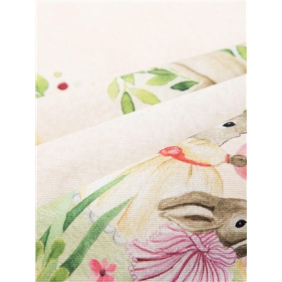 Скатерть «Этель. Акварельные зайцы», 110×147 см, 100% хлопок, саржа 190 г/м²