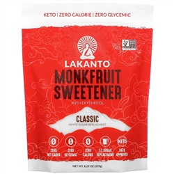 Lakanto, подсластитель из архата с эритритолом, классический, 235 г (8,29 унции)