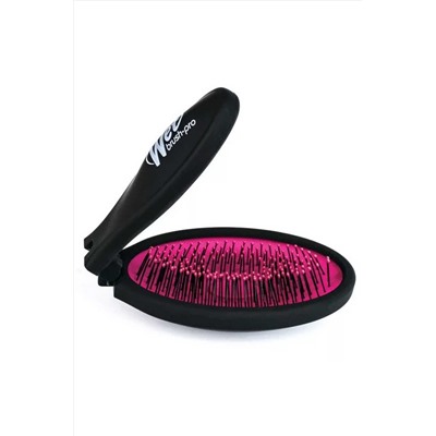 Wet Brush Расчёска массажная складная BWP824PINK Pop Fold Pink, черно-розовый KRISTALLER, 1214492
