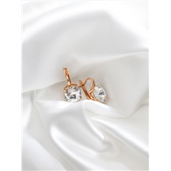 Серьги из золочёного серебра с кристаллами Swarovski 925 пробы 0042с-001з