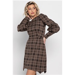 Платье Фелиция (коричневое) П14988-45М