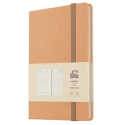 Ежедневник 2026 г. А5 352 стр. "Joy Book. Крем-брюле" на резинке ЕКДБ52617602 Эксмо