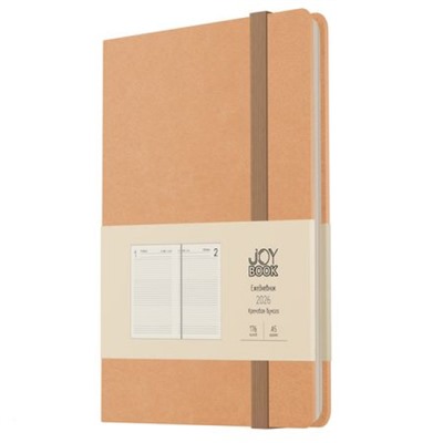Ежедневник 2026 г. А5 352 стр. "Joy Book. Крем-брюле" на резинке ЕКДБ52617602 Эксмо