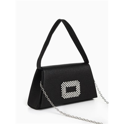 Сумка-клатч женская вечерняя на магните, чёрная