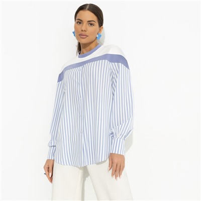 Свитшот комбинированный, Всплеск эмоций (blue)