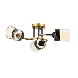 Люстра «Синна» 3хЕ27 40 Вт черно-золотой 50×50×27 см BayerLux