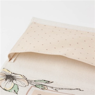 Кармашек текстильный «Цветы», 2 отделения, 41×20 см