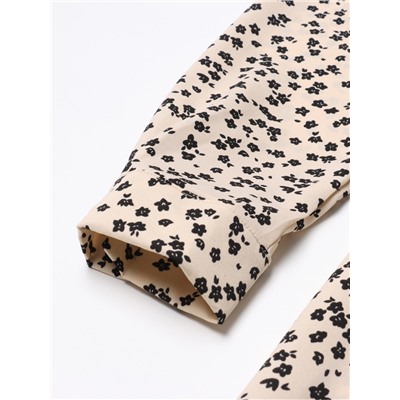 Платье мини женское с воротником MIST, размер 50, бежевое