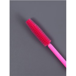 Щёточки для бровей и ресниц, силиконовые, набор - 50 шт., 10.5 см, розовая