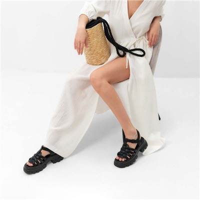 Платье на запах миди женское MIST Summer time, размер 44-46, белое