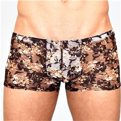 Мужские сетчатые боксеры с бежевыми розами Rose Boxer