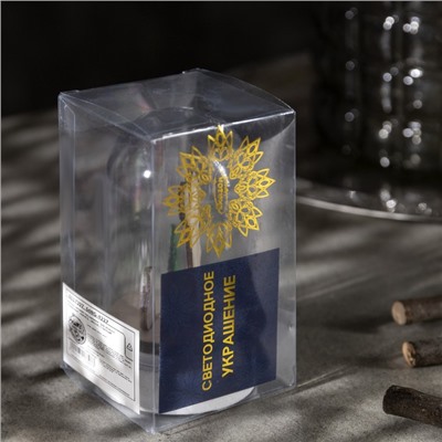 Светодиодная фигура под куполом «Дед Мороз» 6×9.5×6 см, дерево, батарейки LR1130×3 (нет в комплекте), свечение тёплое белое