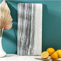 Доска для подачи Magistro Graystone, 38×18 см, из мрамора, серая
