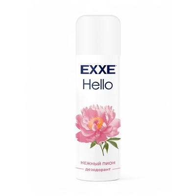 Женский дезодорант-аэрозоль EXXE Hello нежный пион, 150 мл