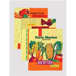 Текстильное изделие ЗДОРОВАЯ ПИЩА (48х58) желтый