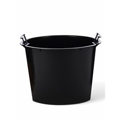 Кашпо для цветов «Рондо», пластик, 15 л, d=32 см, h=56.5 см, со вставкой, белое