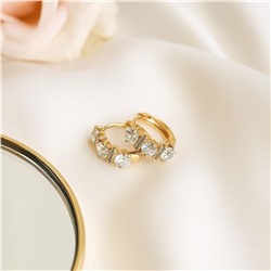 Серьги коллекция "Xuping" покрытие позолота, вставка: фианиты, арт.004.025