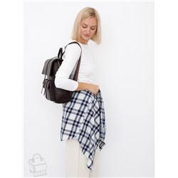 Рюкзак женский кожаный 18297 coffee  Polina&Eiterou