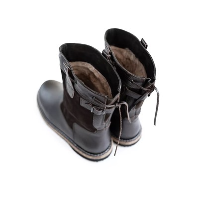 Сапоги мужские Барс, коричневые, на войлочной подошве