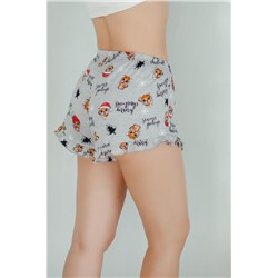 Шорты женские домашние с рюшей Ж-2 (Серый)