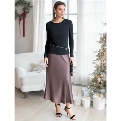 Лонгслив из премиального хлопка с эластаном