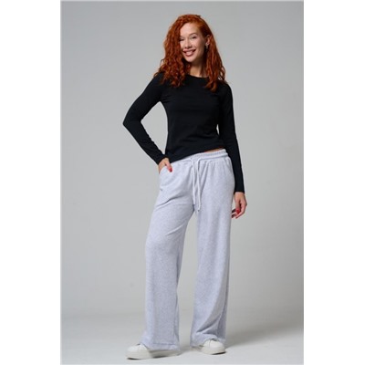 67190 брюки женские (Серый меланж)