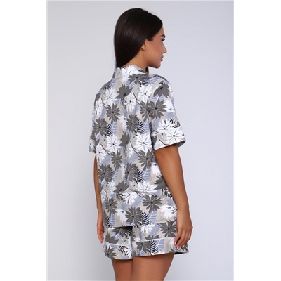 Пижама 55083 (Фиолетово-серый)