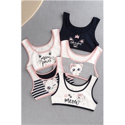 Майка-топ для девочки 5шт. Happyfox