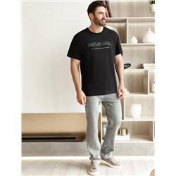 Свободная футболка  с авторским принтом